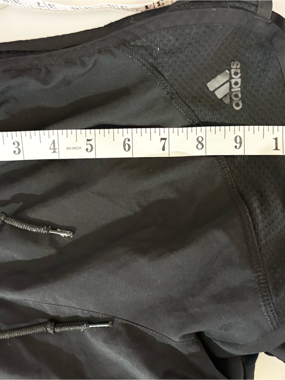 adidas Women's Black Athletic Mesh-Trim Running Shorts - Picture 5 of 5